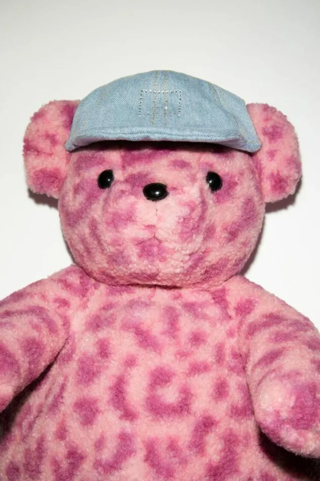 Acne Studios Face Collection Woman Teddy Backpack Pink