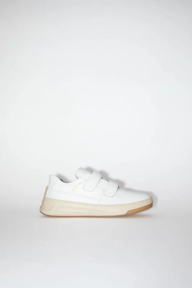 Acne Studios Face Collection Woman Velcro Strap Sneakers White
