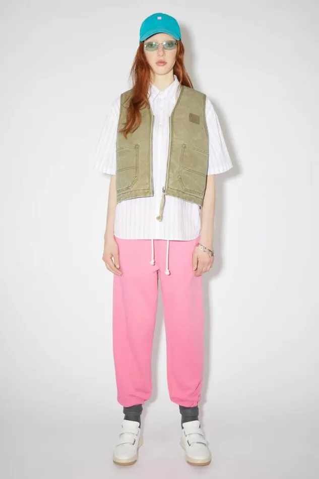 Acne Studios Face Collection Woman Velcro Strap Sneakers White