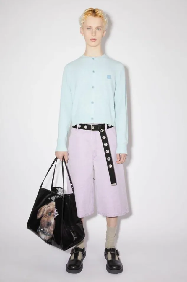 Acne Studios Face Collection Woman Webbing Belt Black