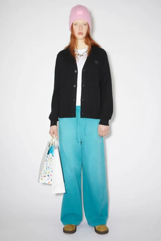 Acne Studios Face Collection Woman Wool CardiganUnisex Black