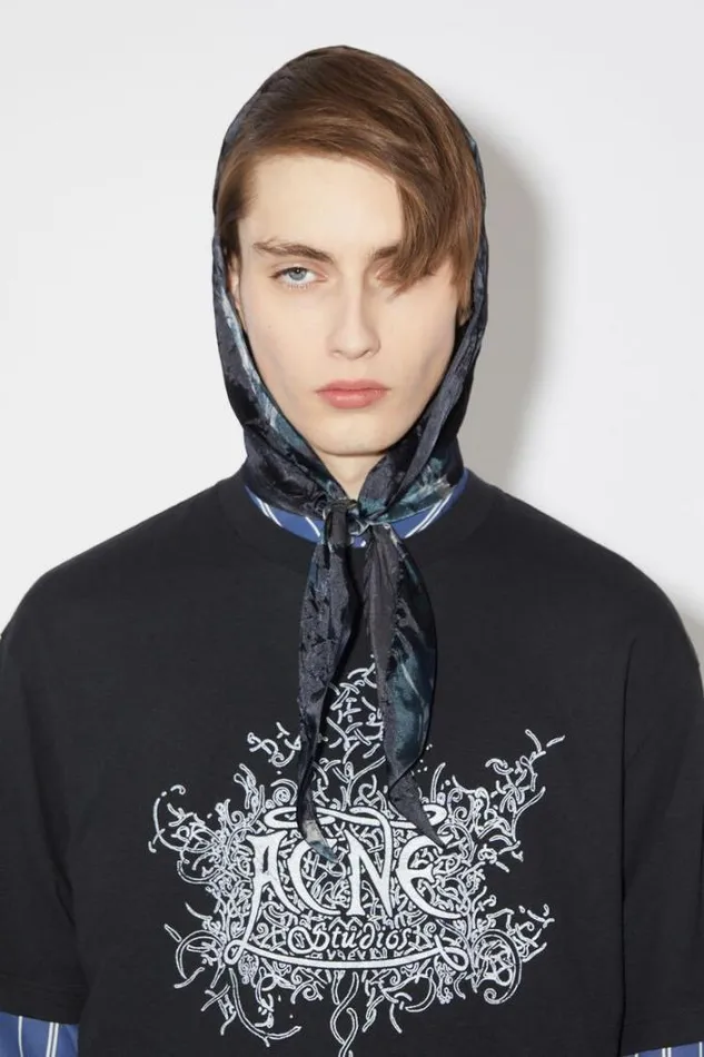 Acne Studios Hats Man Silk Hat Navy