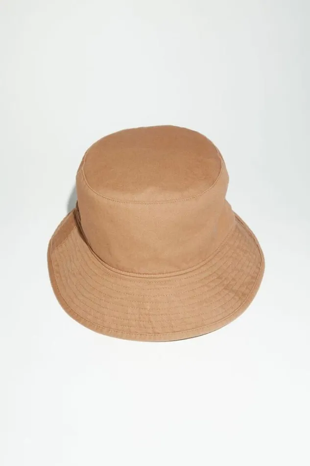 Acne Studios Hats Man Twill Bucket Hat Warm Beige