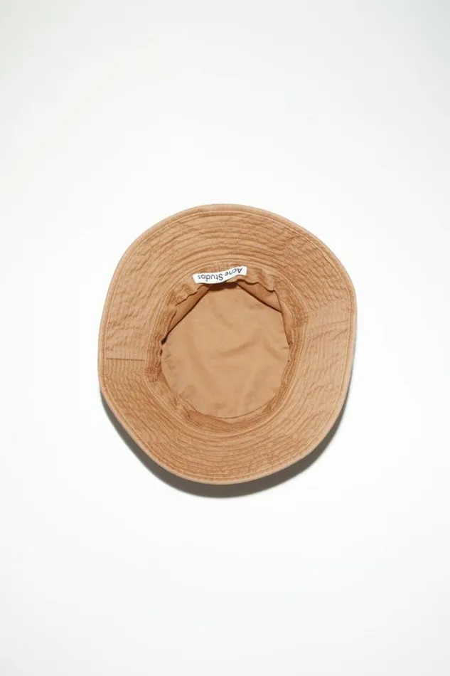 Acne Studios Hats Man Twill Bucket Hat Warm Beige