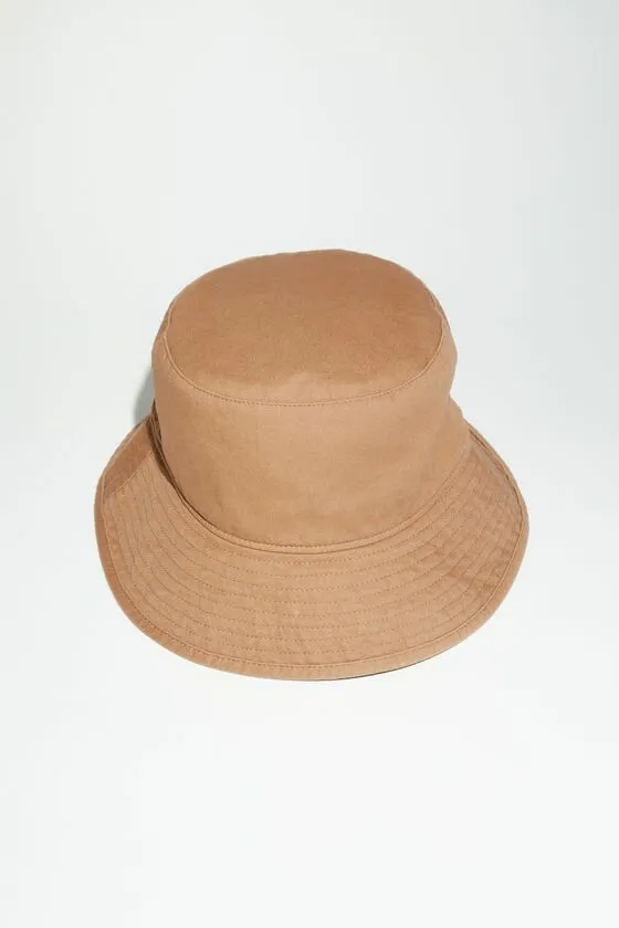 Acne Studios Hats Man Twill Bucket Hat Warm Beige