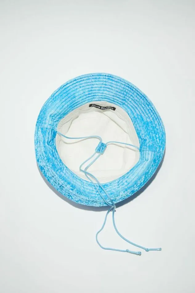 Acne Studios Hats Woman Bucket Hat Aqua Blue
