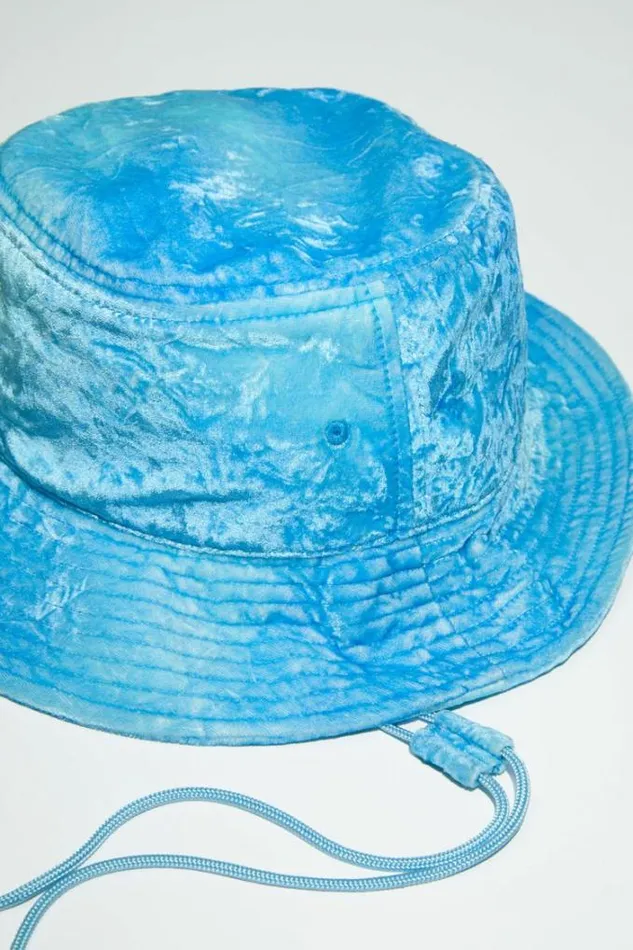 Acne Studios Hats Woman Bucket Hat Aqua Blue