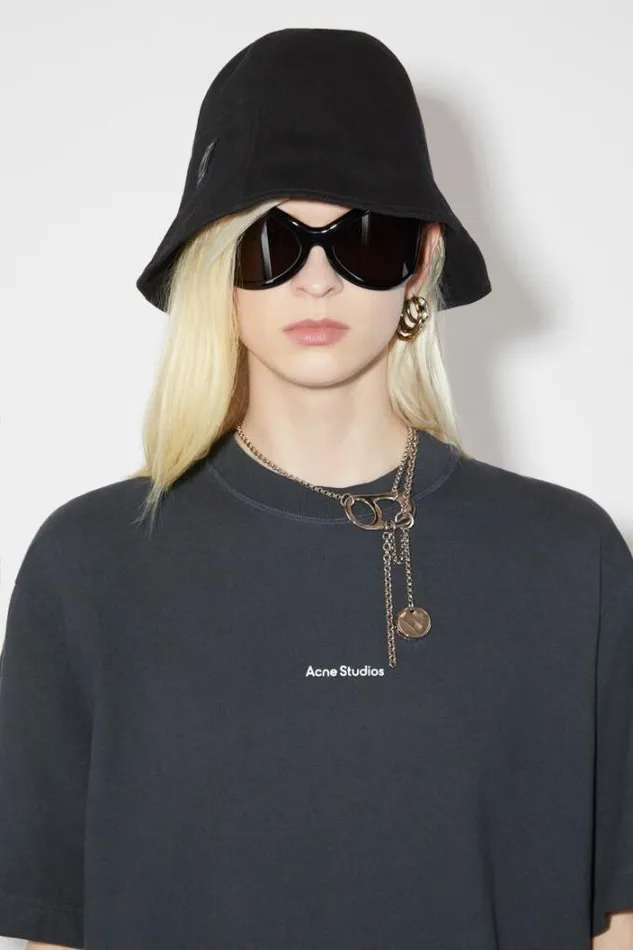 Acne Studios Hats Woman Bucket Hat Black