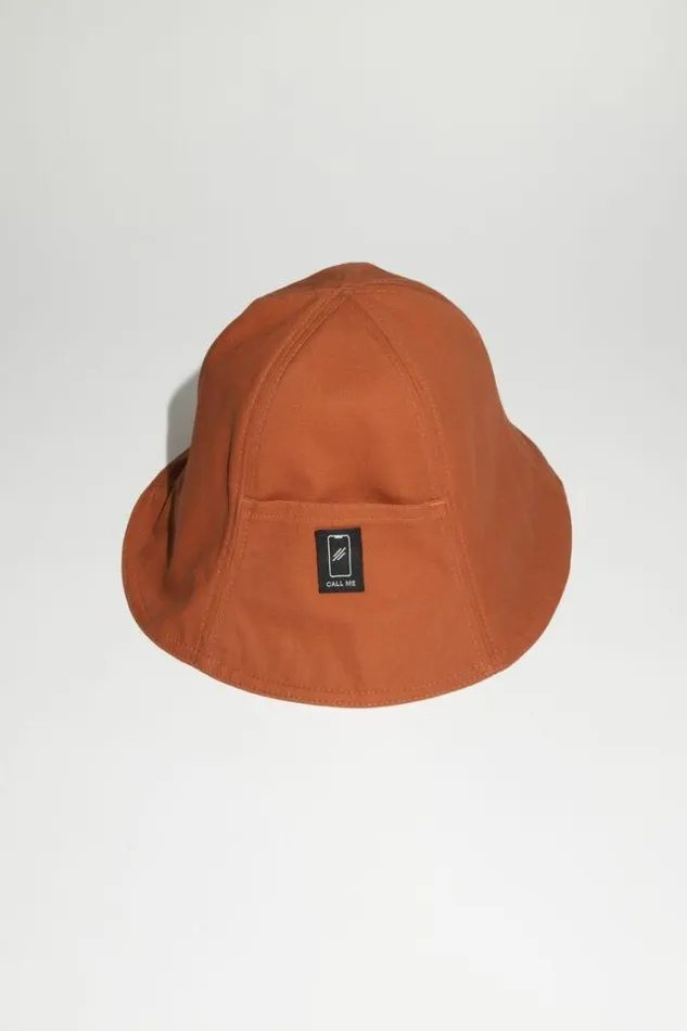 Acne Studios Hats Woman Bucket Hat Rust RedBrown