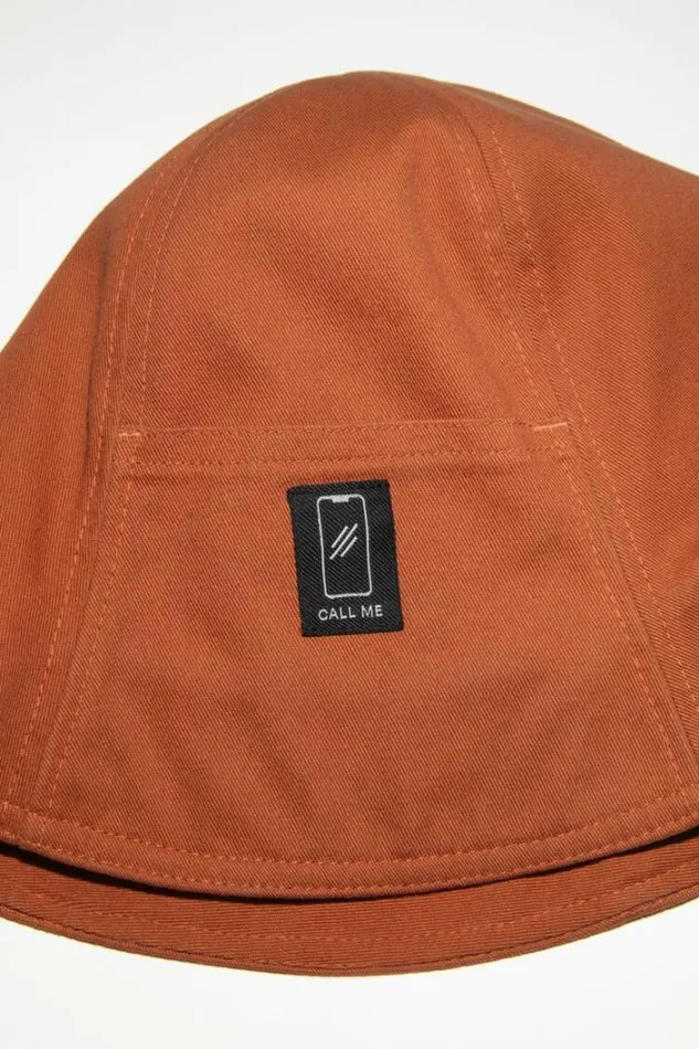 Acne Studios Hats Woman Bucket Hat Rust RedBrown
