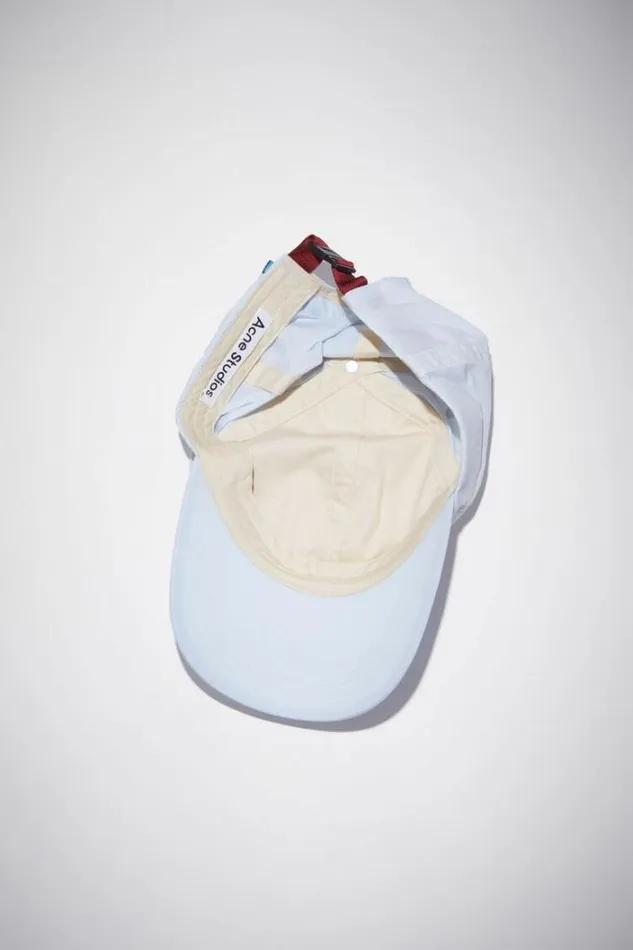 Acne Studios Hats Woman Nylon Cap Dusty Blue
