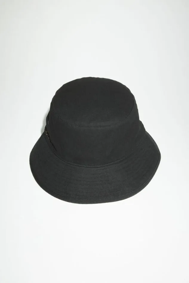 Acne Studios Hats Woman TWILL BUCKET HAT Black