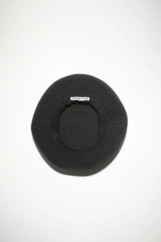 Acne Studios Hats Woman TWILL BUCKET HAT Black