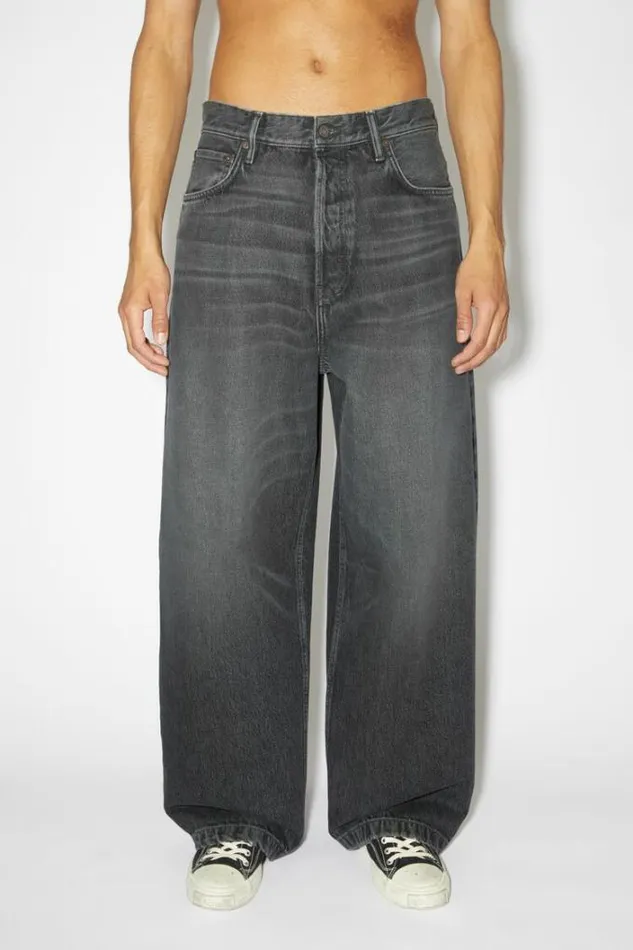 Acne Studios Jeans Man Loose Fit Jean 8211 1989 Black