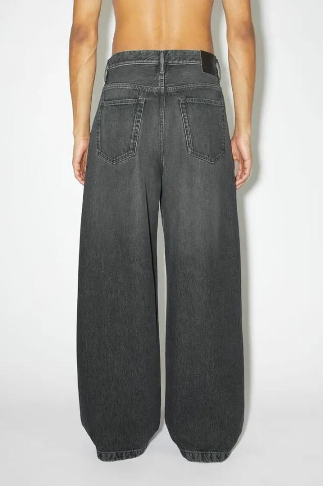 Acne Studios Jeans Man Loose Fit Jean 8211 1989 Black