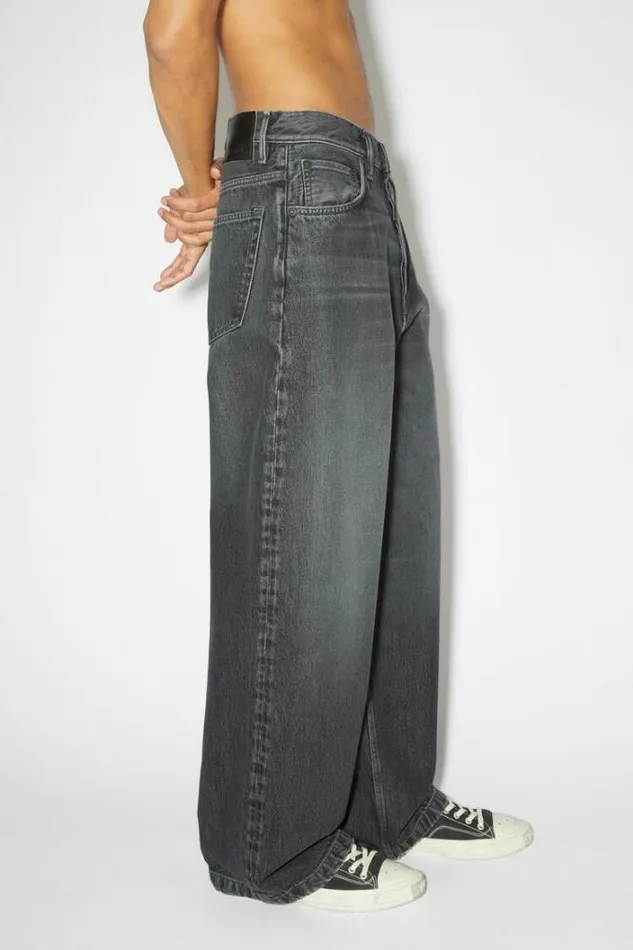 Acne Studios Jeans Man Loose Fit Jean 8211 1989 Black
