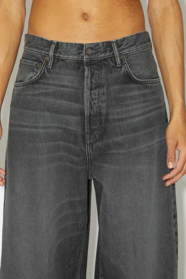 Acne Studios Jeans Man Loose Fit Jean 8211 1989 Black