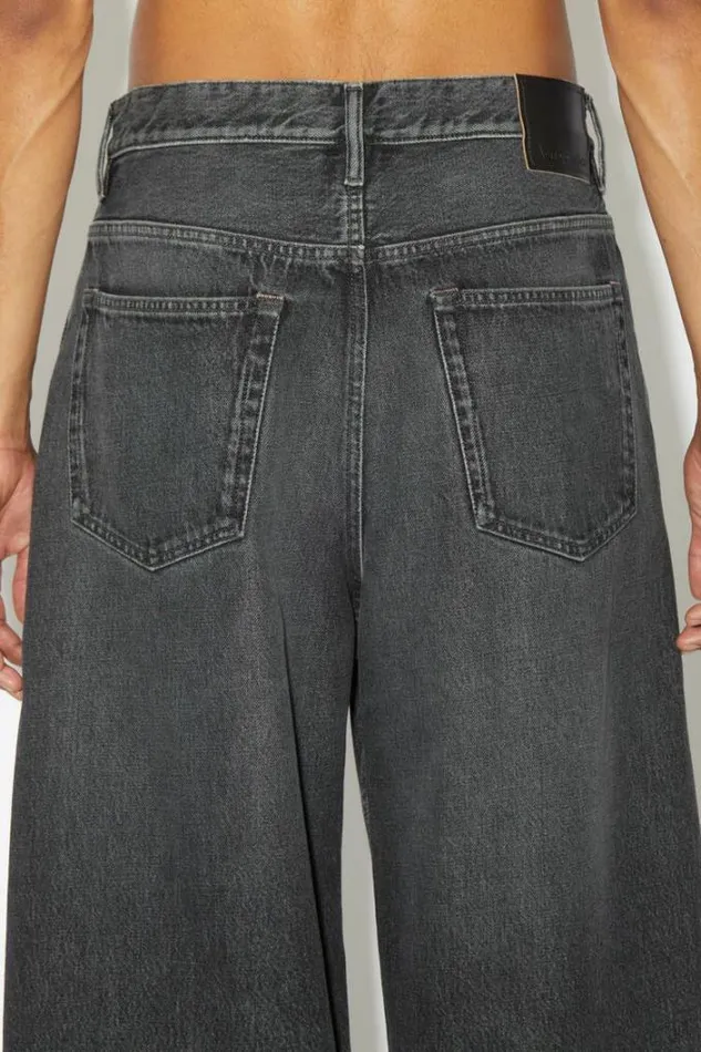Acne Studios Jeans Man Loose Fit Jean 8211 1989 Black