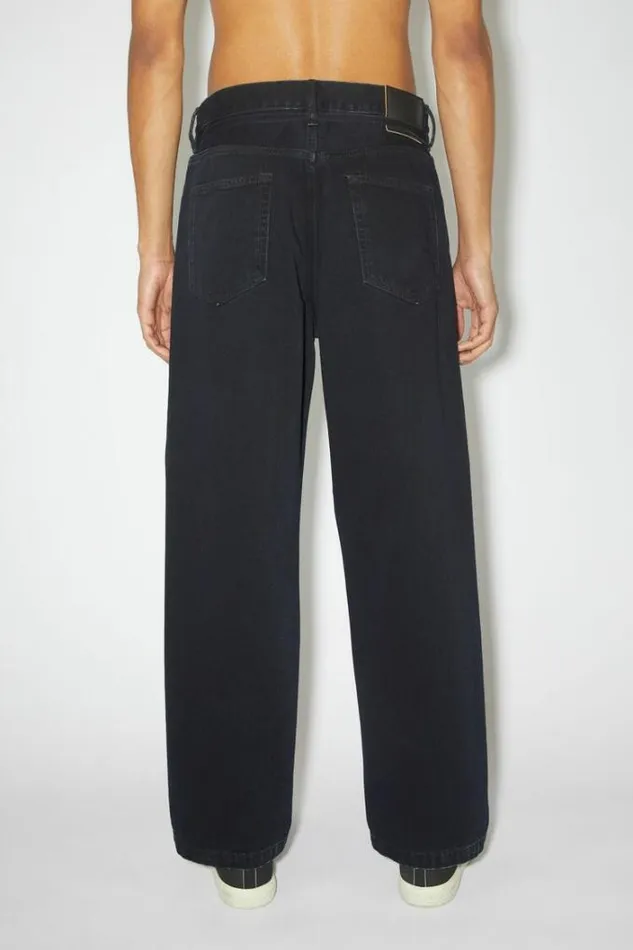 Acne Studios Jeans Man Loose Fit Jeans 1991 BlueBlack