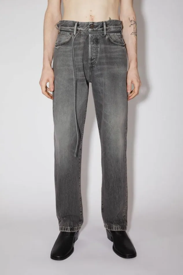Acne Studios Jeans Man Loose Fit Jeans 8211 1991 TojUnisex Black