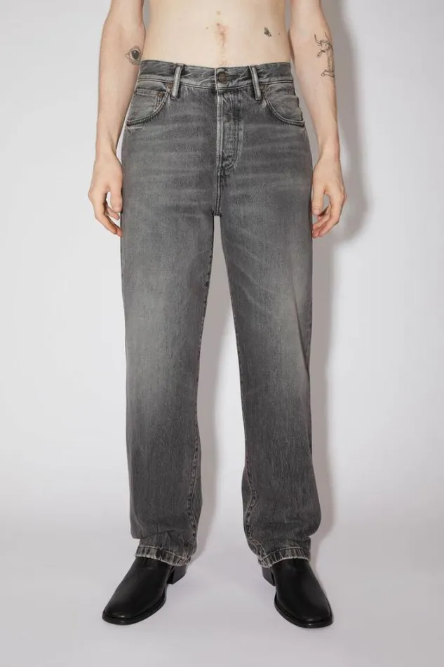 Acne Studios Jeans Man Loose Fit Jeans 8211 1991 TojUnisex Black