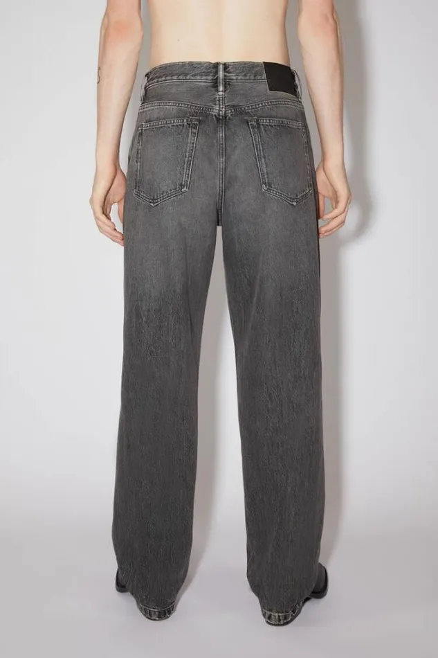 Acne Studios Jeans Man Loose Fit Jeans 8211 1991 TojUnisex Black