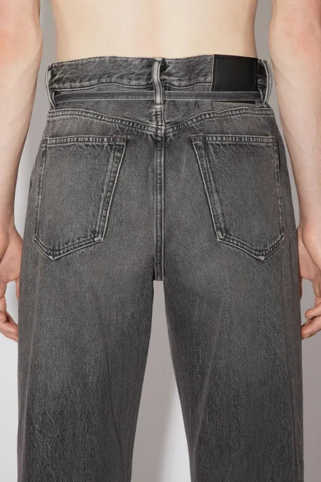 Acne Studios Jeans Man Loose Fit Jeans 8211 1991 TojUnisex Black