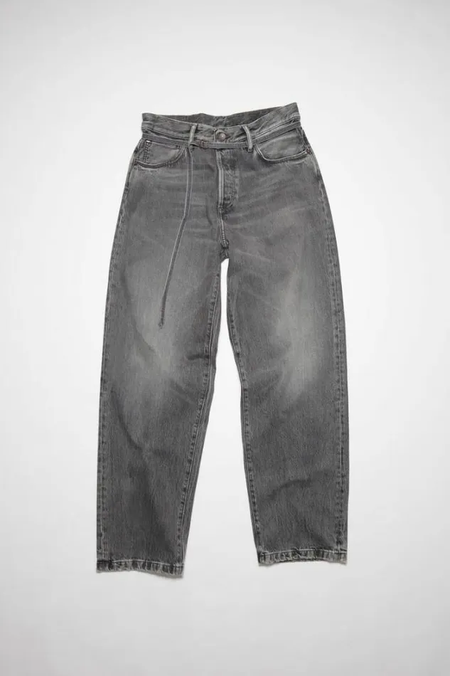 Acne Studios Jeans Man Loose Fit Jeans 8211 1991 TojUnisex Black