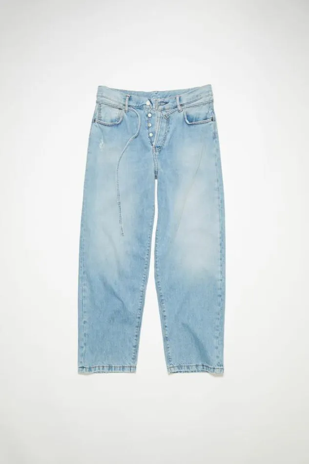 Acne Studios Jeans Man Loose Fit Jeans 8211 1991 TojUnisex Light Blue