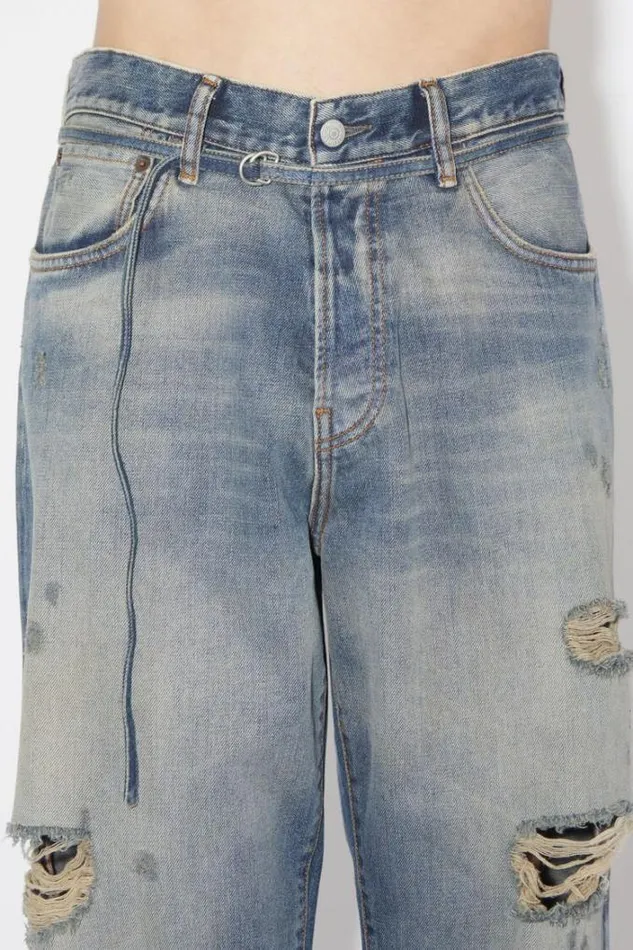 Acne Studios Jeans Man Loose Fit Jeans 8211 1991 TojUnisex Mid Blue