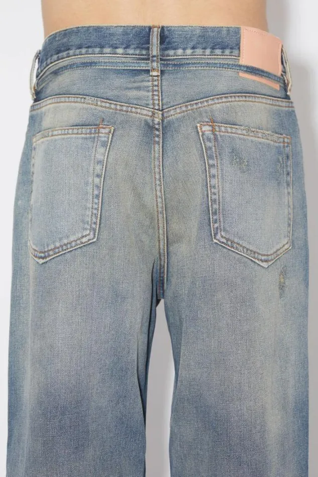 Acne Studios Jeans Man Loose Fit Jeans 8211 1991 TojUnisex Mid Blue