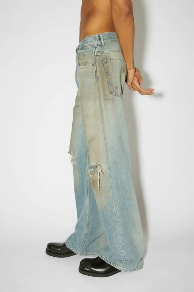Acne Studios Jeans Man Loose Fit Jeans 8211 2021 Mid Blue