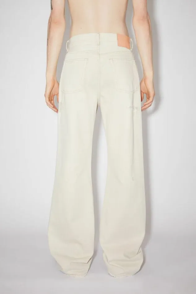 Acne Studios Jeans Man Loose Fit Jeans 8211 2021 White