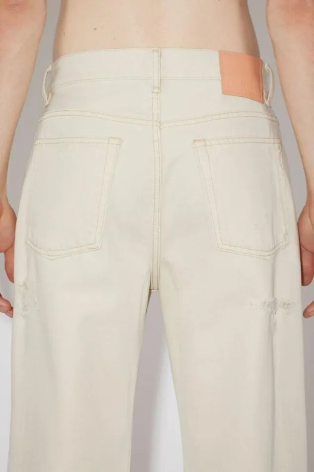 Acne Studios Jeans Man Loose Fit Jeans 8211 2021 White