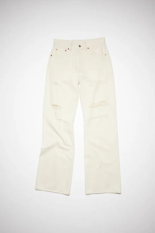 Acne Studios Jeans Man Loose Fit Jeans 8211 2021 White