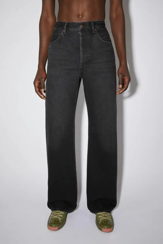Acne Studios Jeans Man Loose Fit Jeans 8211 2021Personalise It Black