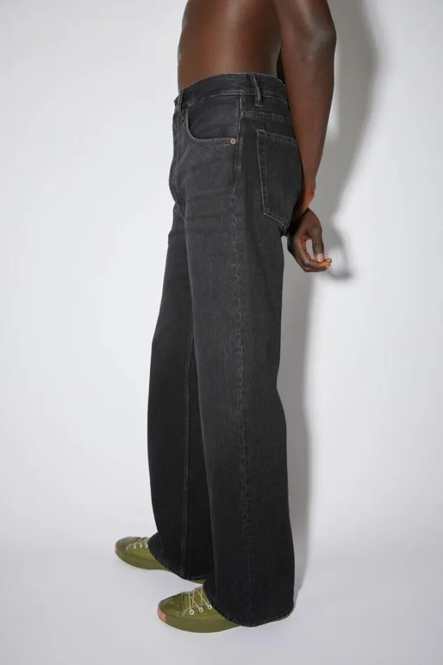 Acne Studios Jeans Man Loose Fit Jeans 8211 2021Personalise It Black