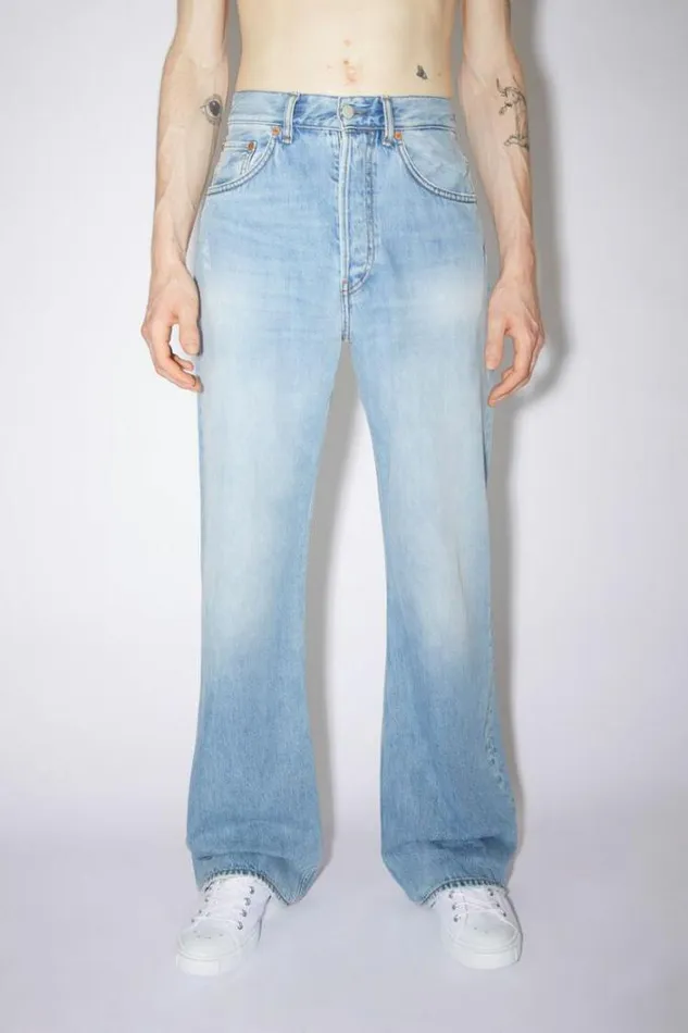 Acne Studios Jeans Man Loose Fit Jeans 8211 2021Personalise It Light Blue