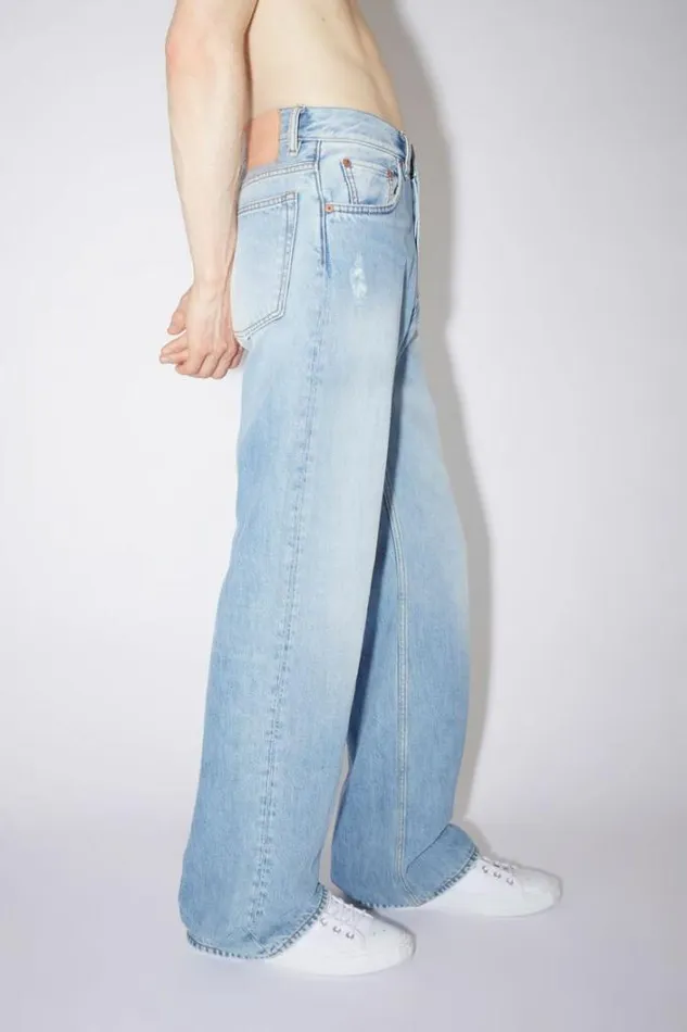 Acne Studios Jeans Man Loose Fit Jeans 8211 2021Personalise It Light Blue