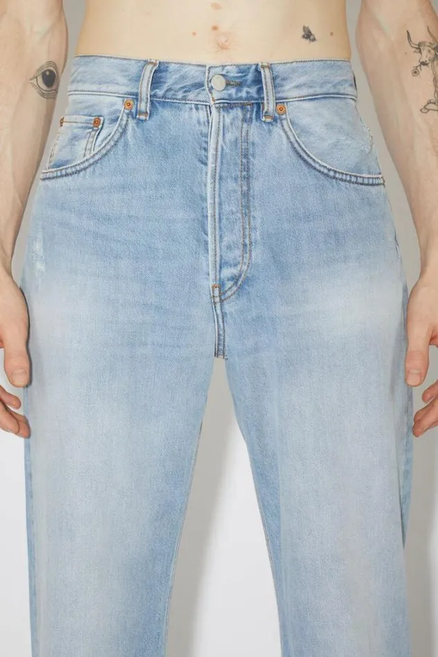 Acne Studios Jeans Man Loose Fit Jeans 8211 2021Personalise It Light Blue