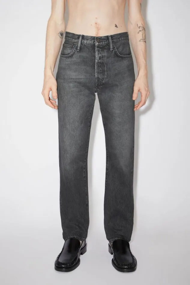 Acne Studios Jeans Man Regular Fit Jeans 1996 Black