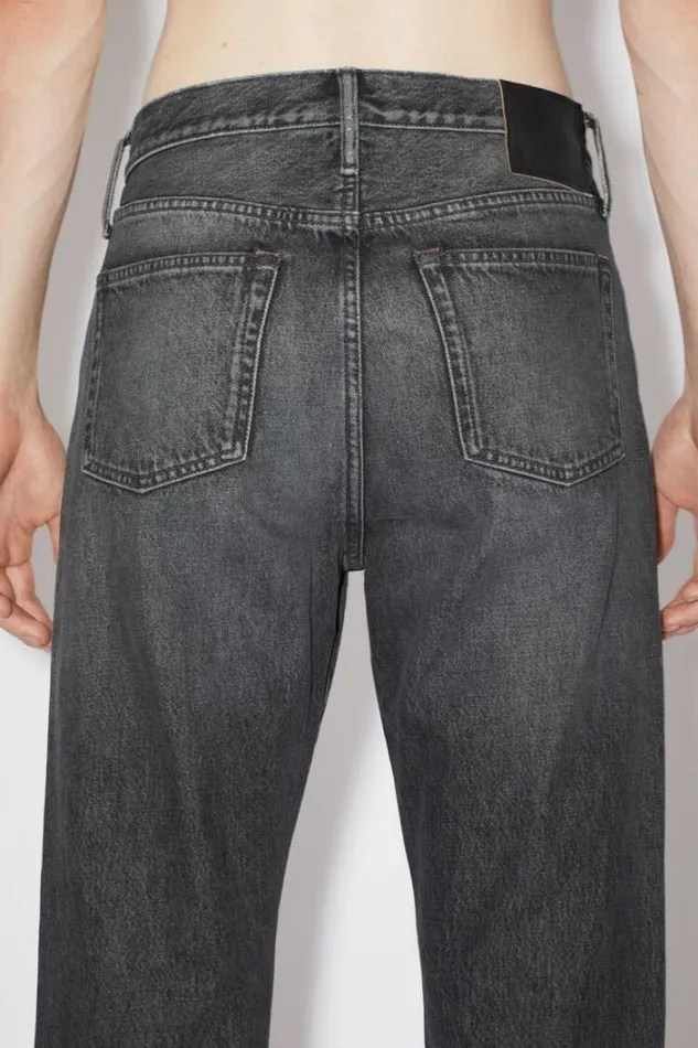 Acne Studios Jeans Man Regular Fit Jeans 1996 Black