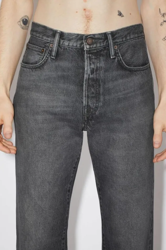 Acne Studios Jeans Man Regular Fit Jeans 1996 Black