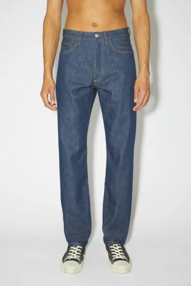 Acne Studios Jeans Man Regular Fit Jeans 1996 Indigo Blue