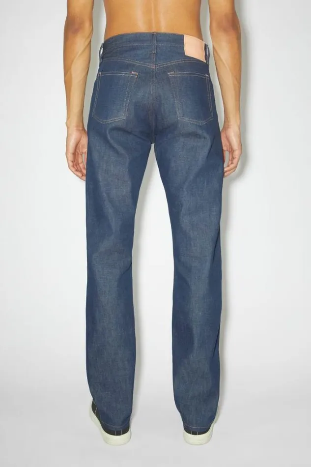 Acne Studios Jeans Man Regular Fit Jeans 1996 Indigo Blue