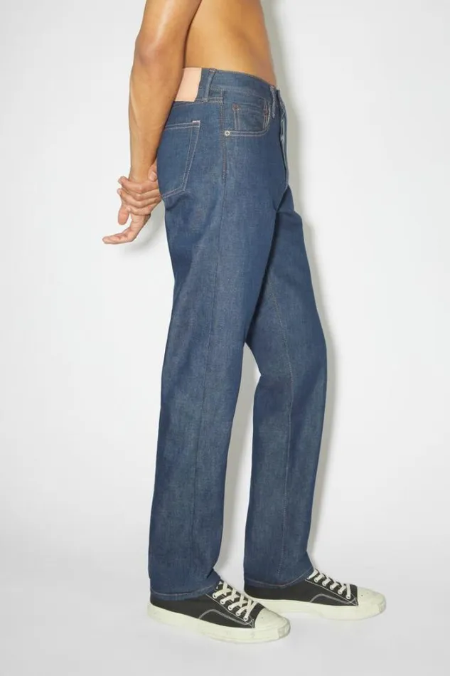 Acne Studios Jeans Man Regular Fit Jeans 1996 Indigo Blue