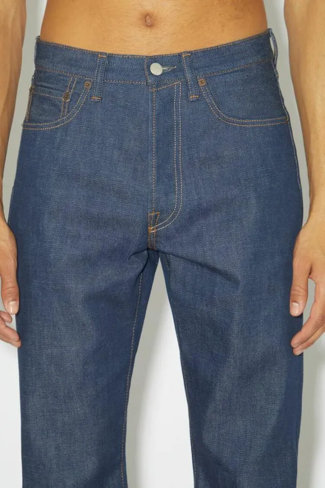 Acne Studios Jeans Man Regular Fit Jeans 1996 Indigo Blue