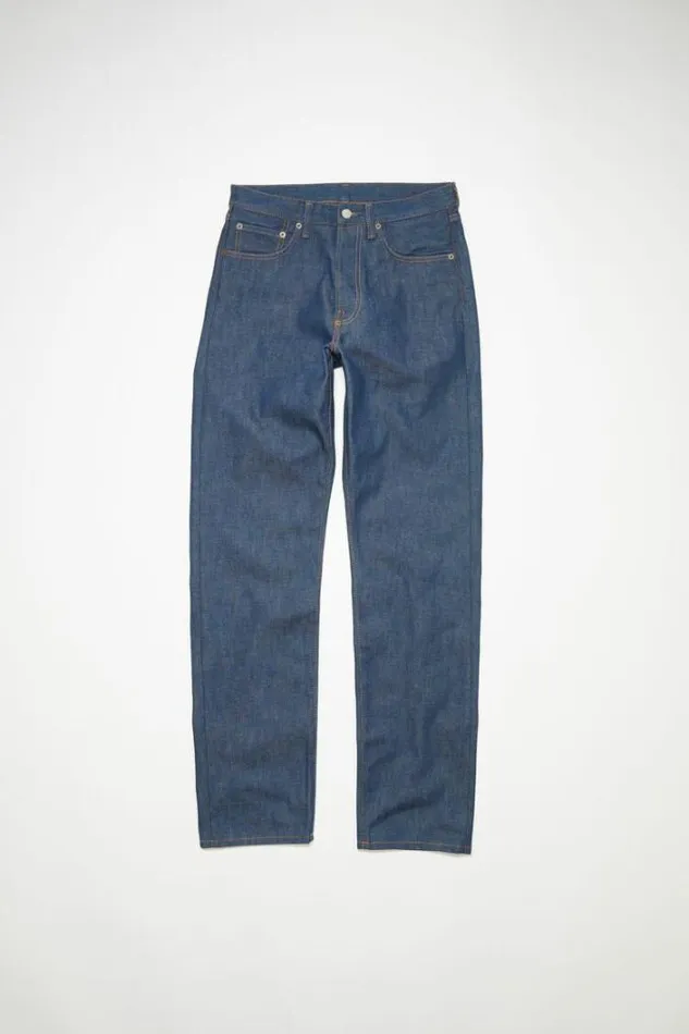 Acne Studios Jeans Man Regular Fit Jeans 1996 Indigo Blue