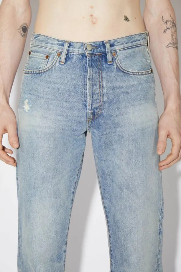 Acne Studios Jeans Man Regular Fit Jeans 1996Personalise It Light Blue