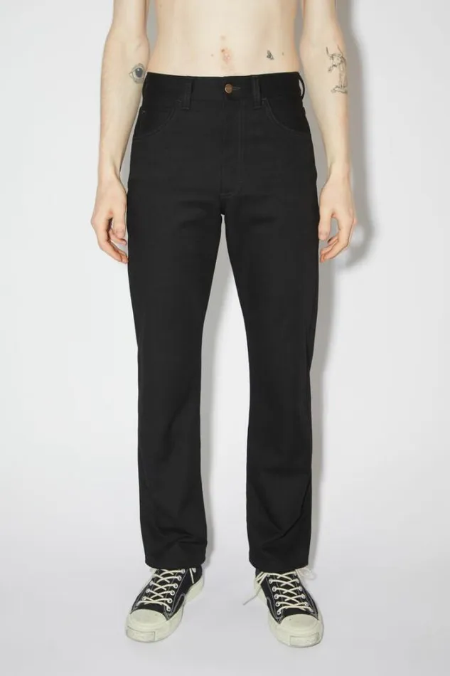 Acne Studios Jeans Man Regular Fit Jeans 8211 1950 All Black